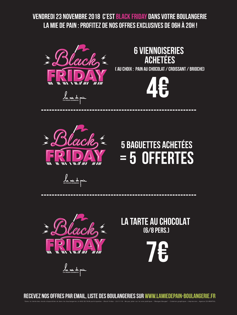 La Mie De Pain Offre D Emploi Vendredi 23 Nov 2018, c'est Black Friday chez La Mie de Pain