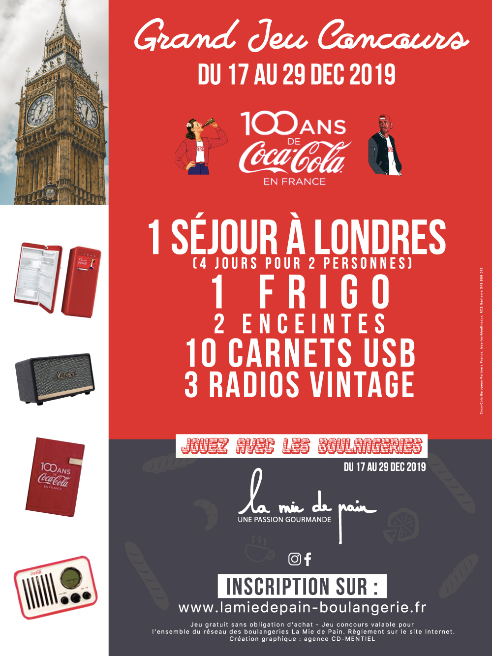 Grand jeu concours pour fêter les 100 ans de CocaCola en France
