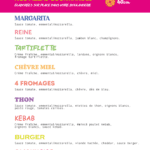 CARTE PIZZA CARTE PIZZA